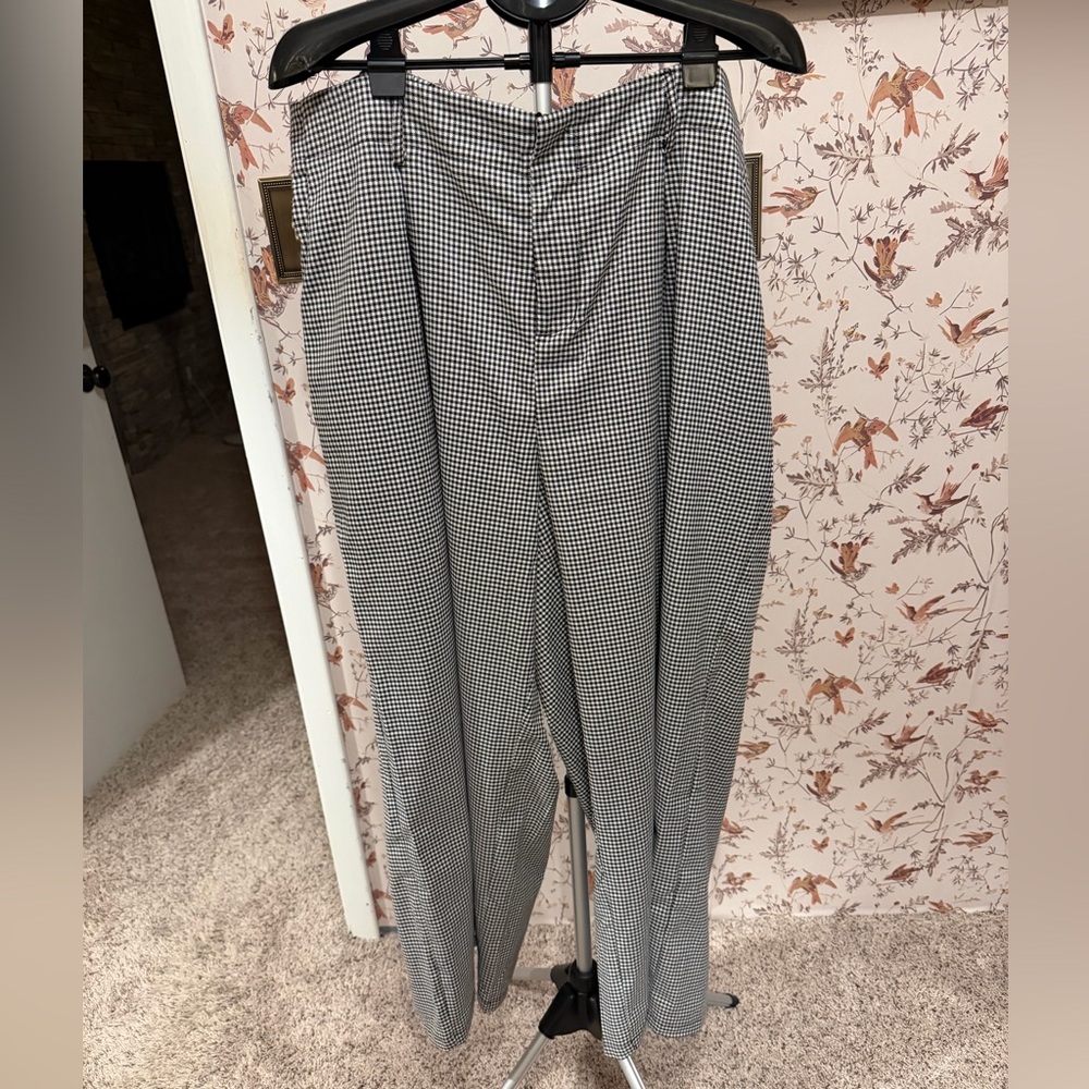 Cider Checkered Pants | Black & White | Straight Leg | Trendy Pattern